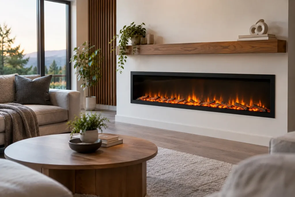 Moderne Elektrokamine fürs Wohnzimmer wählen